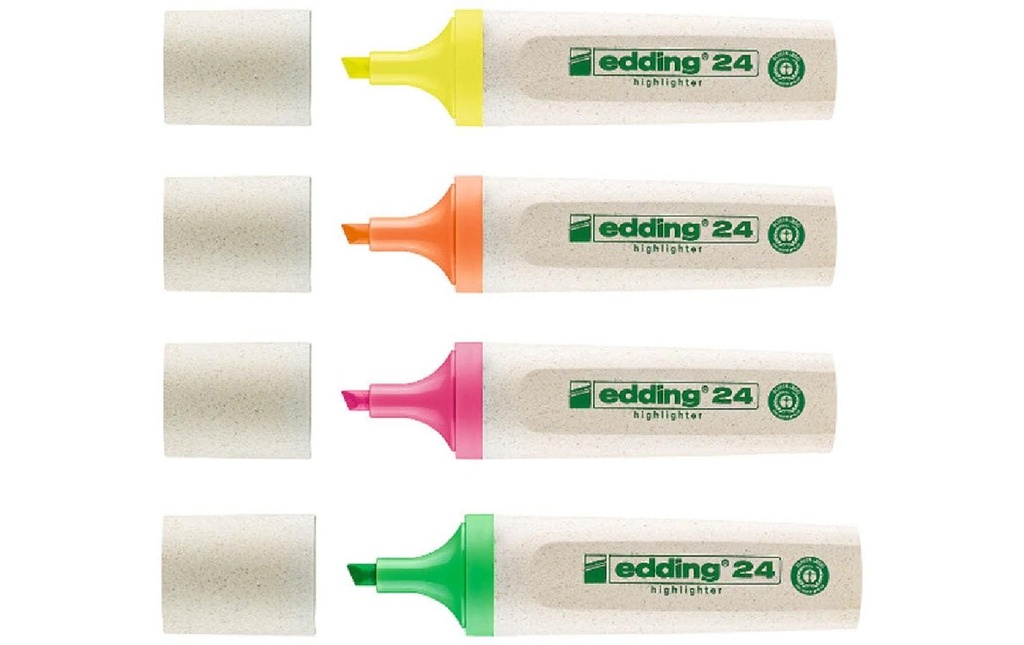 EDDING Surligneur EcoLine 24 étui (4 pces)