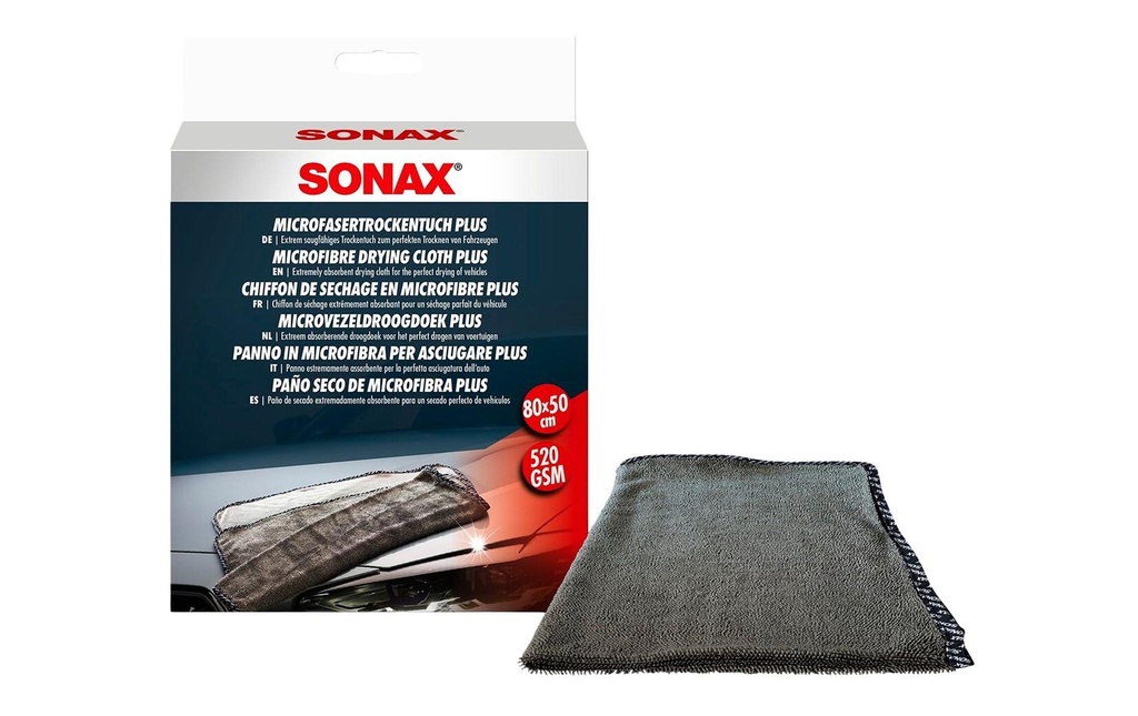 Sonax Chiffon sec microfibre Plus, 80 × 50 cm, 1 chiffon