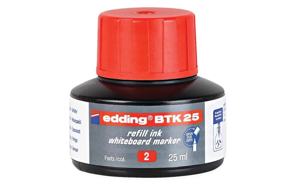 EDDING Encre BTK 25 rouge (25 pces)