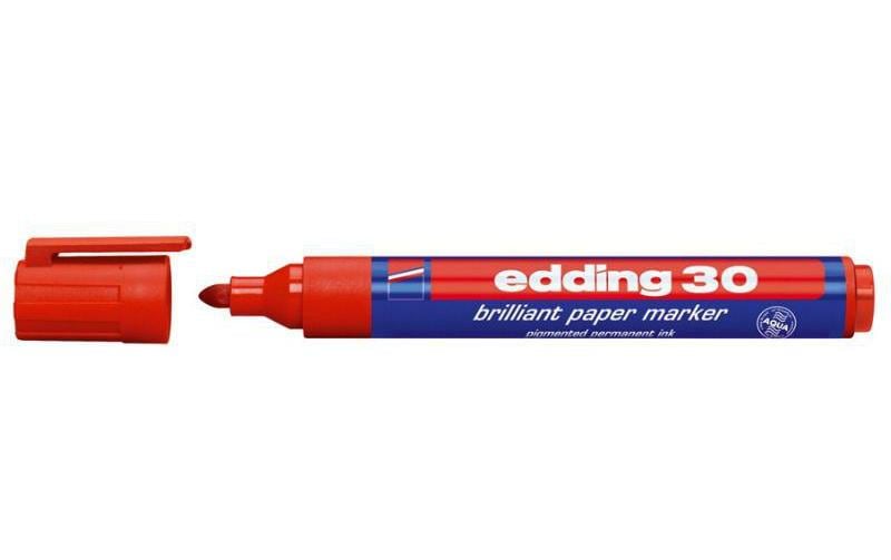 EDDING Marqueur permanent 30 rouge