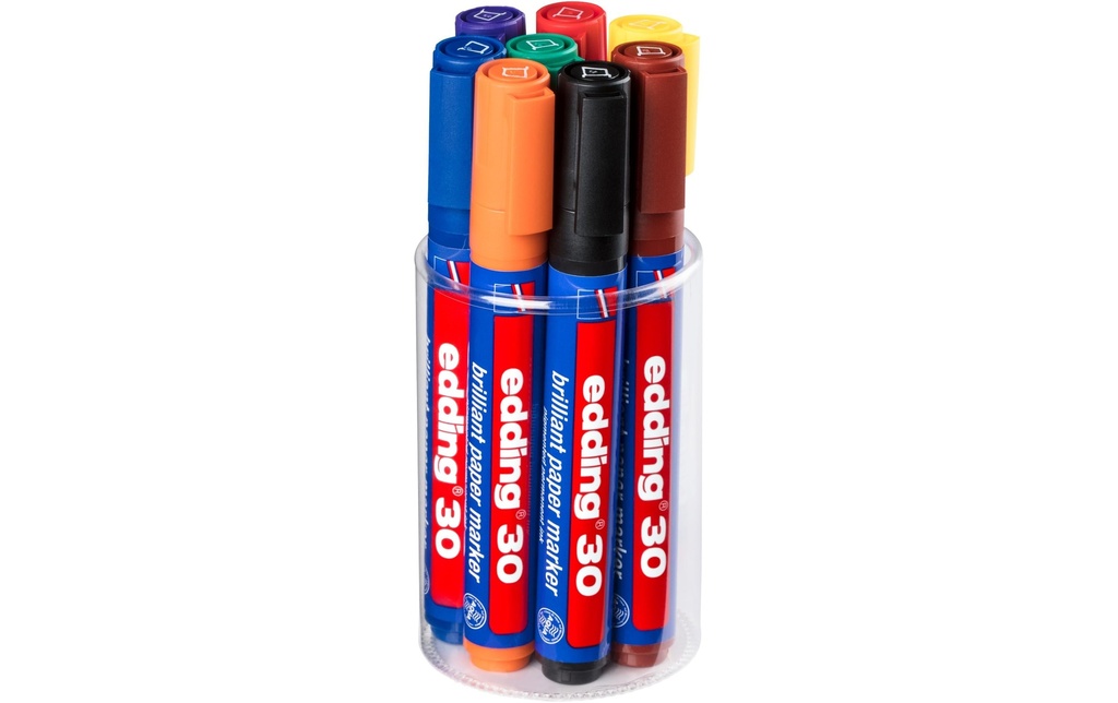 EDDING Marqueur perm. 30 set de 8pces (8 pces)