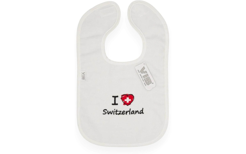 Very Important Baby Bavoir I (cœur) Switzerland Blanc