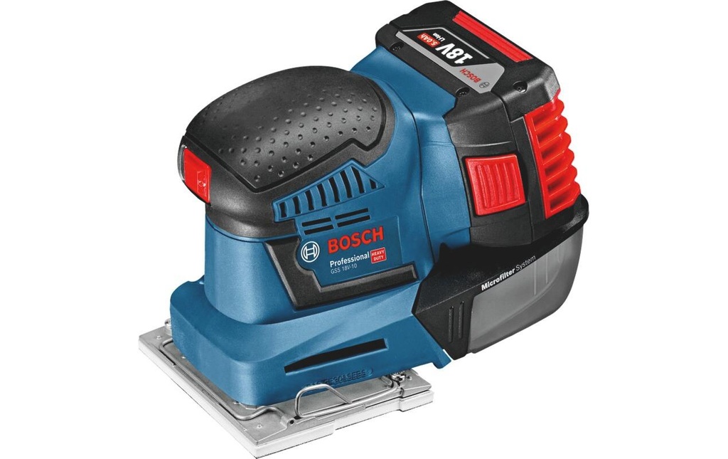Bosch Professional Ponceuses multifonctions sans fil  GSS 18 V-10 Solo fonctionnement des piles