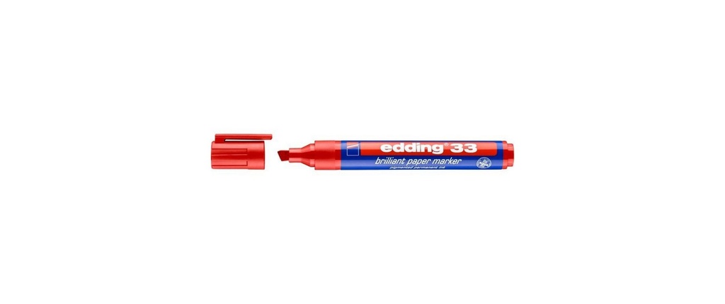 EDDING Marqueur permanent 33 rouge