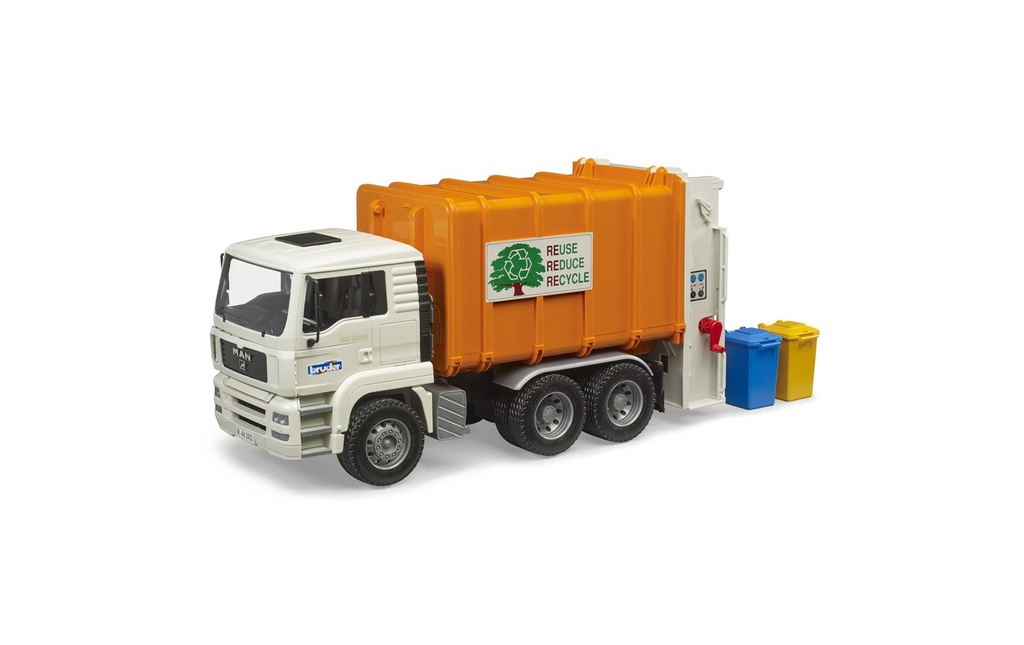 Bruder Spielwaren Camion à ordures à chargement arrière MAN TGA