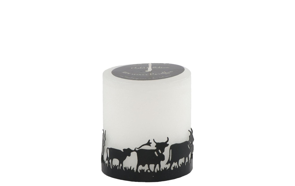 Schulthess Kerzen Bougie Chalet Chic Troupeau de vaches 7 x 8 cm