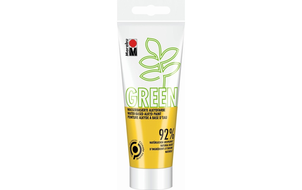Marabu Peinture pour bricolage Peinture alkyde Green Jaune moyen, 100 ml