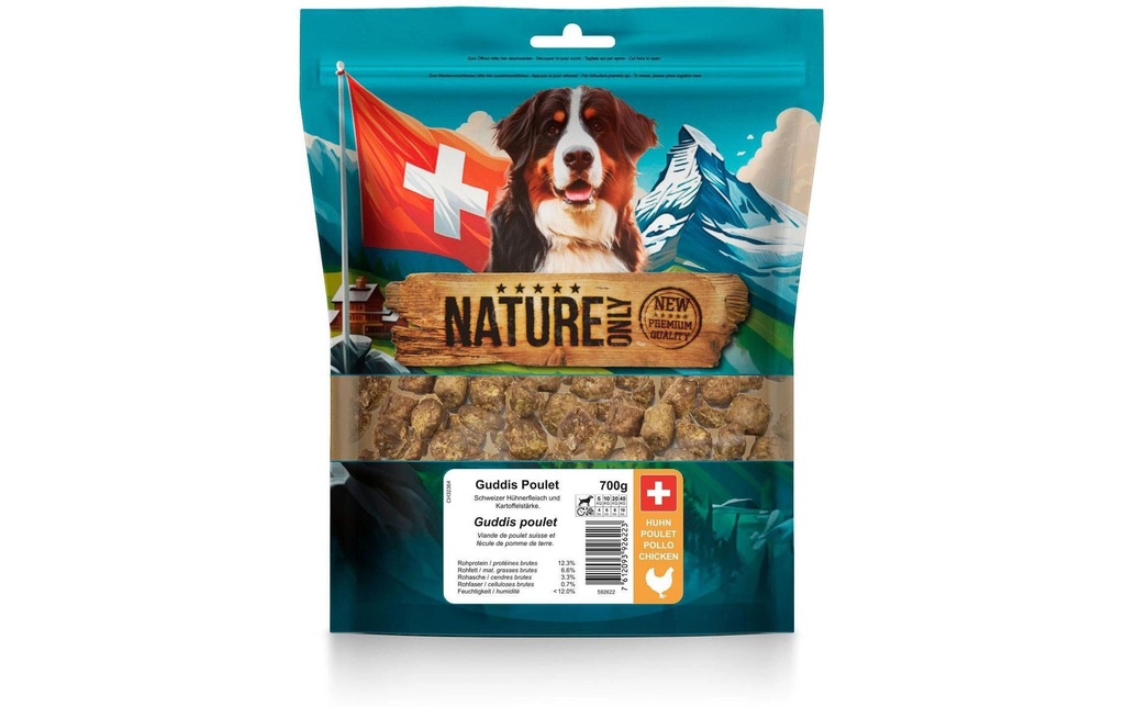 NATUREonly Produit à mâcher  Le poulet de Guddi 700 g