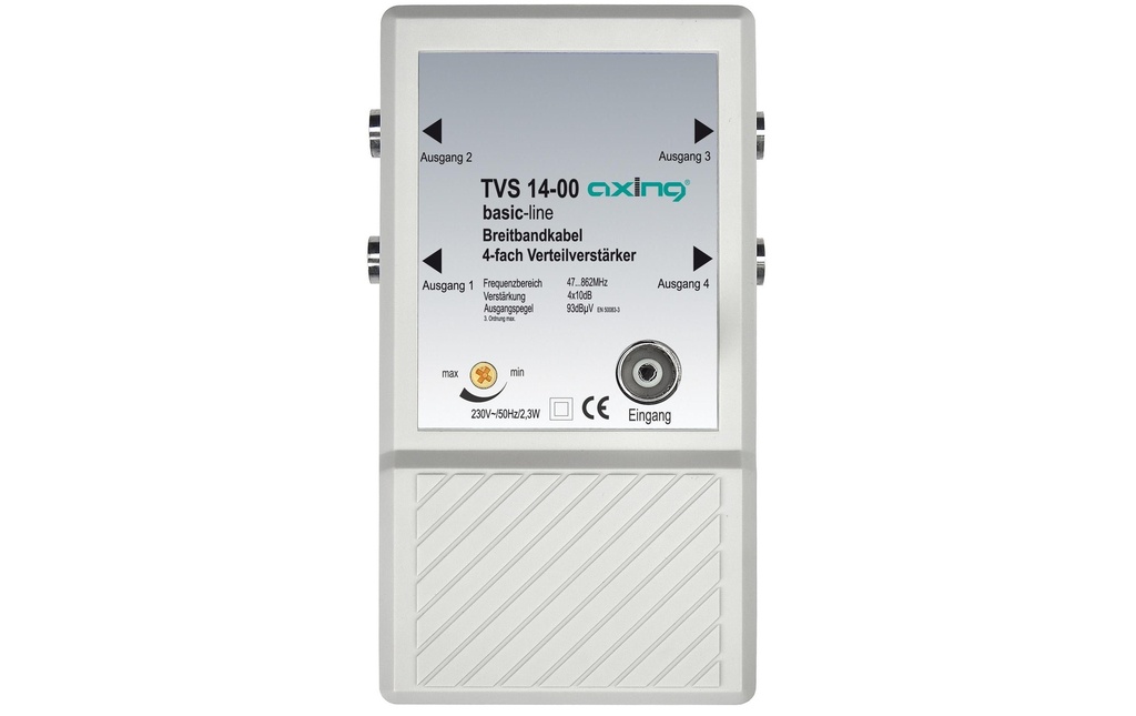Axing Amplificateur répartiteur CATV TVS 14-00 4 fois