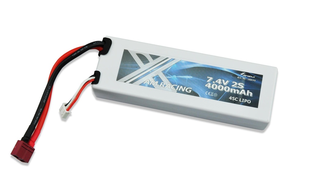 Amewi Batterie RC LiPo 4000 mAh 7.4 V 45C Deans