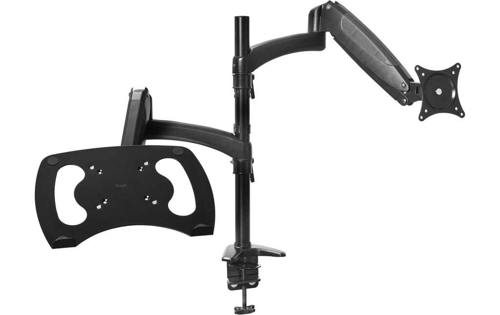 Trust Bras pour moniteur et ordinateur portable Mara jusqu’à 16 kg – Noir