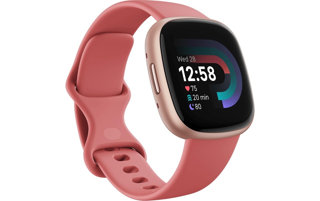 Fitbit Montre de sport GPS Versa 4 Smartwatch Rose/Rose