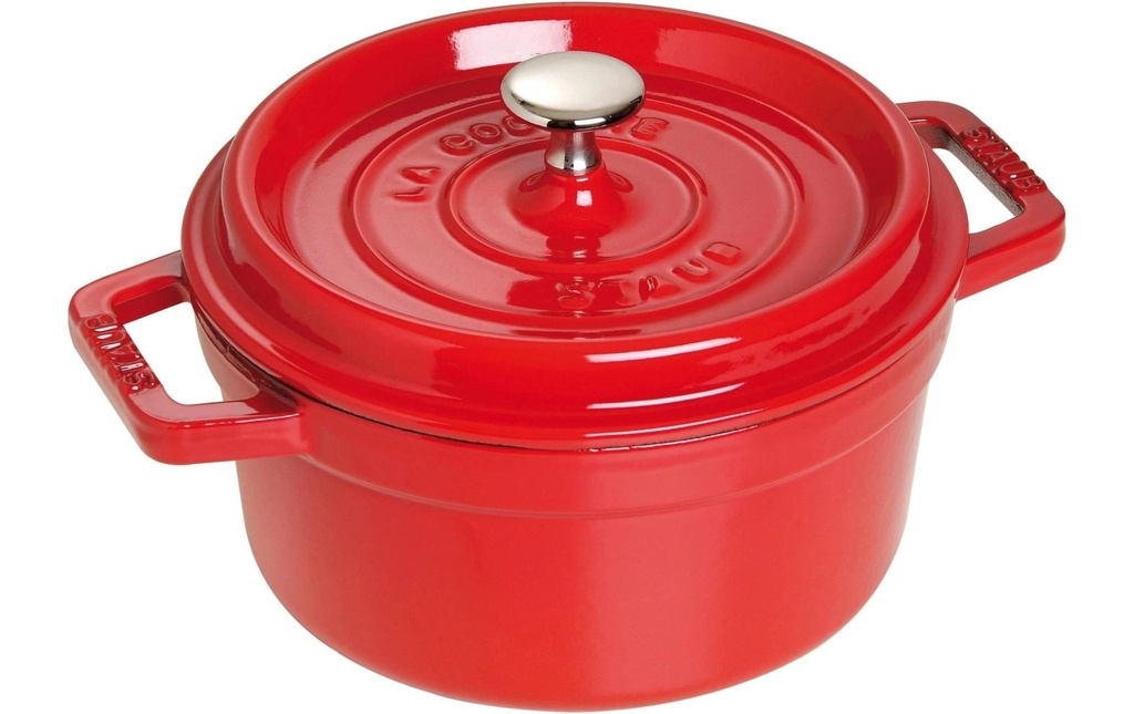 Staub Rôtisseur Cocotte 26 cm, Rouge cerise, 5.2 l