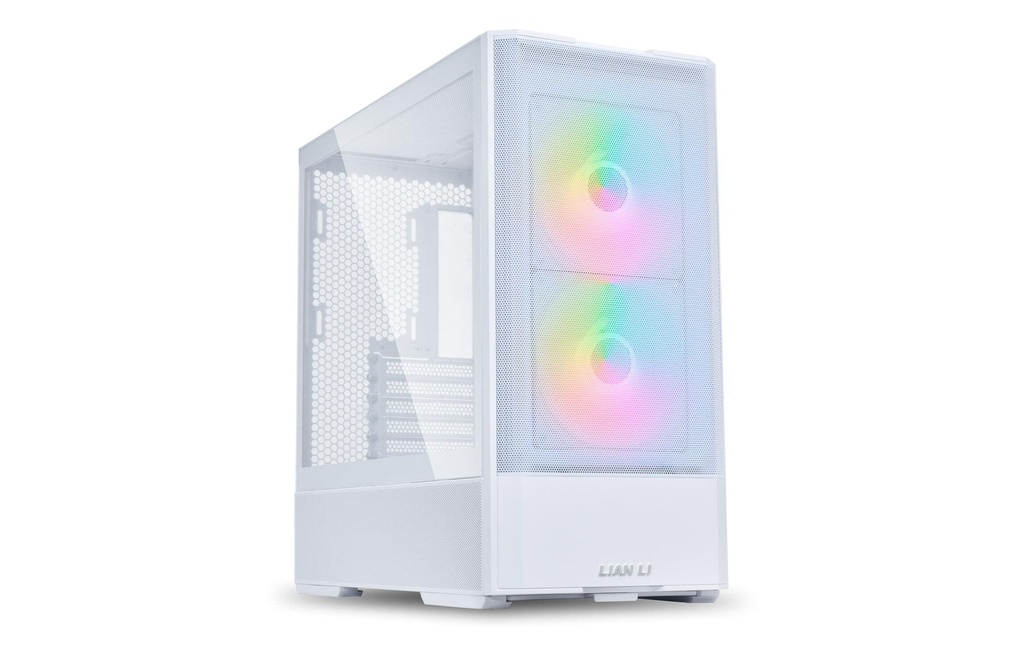 Lian Li Boîtier d’ordinateur LANCOOL 207 Tour midi, verre trempé – blanc