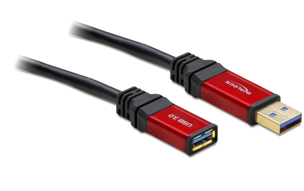 Delock Câble de prolongation USB 3.0 Premium USB-A - USB-A 2 m