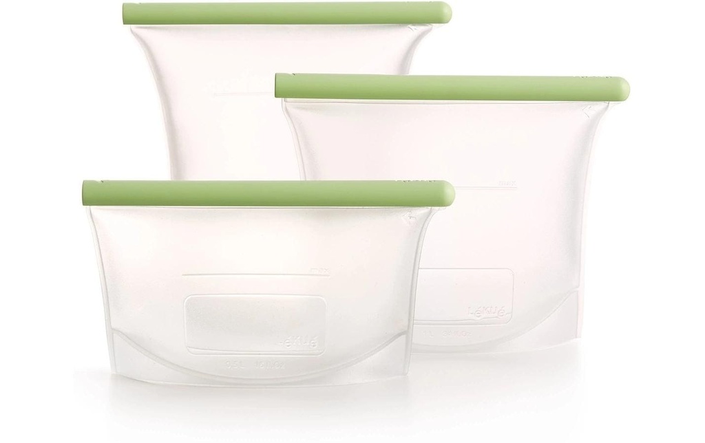 Lékué Set de sachets fraîcheur 20 cm x 21 cm, 3 Pièce/s