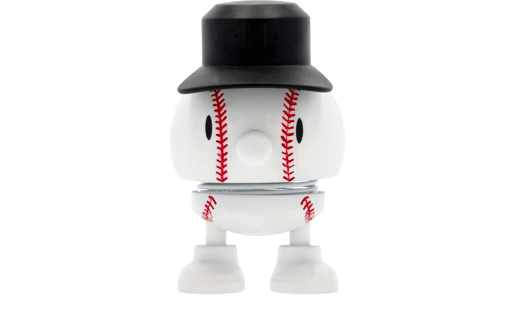 Hoptimist Objet à exposer Baseball Bumble Blanc, 7.6 cm