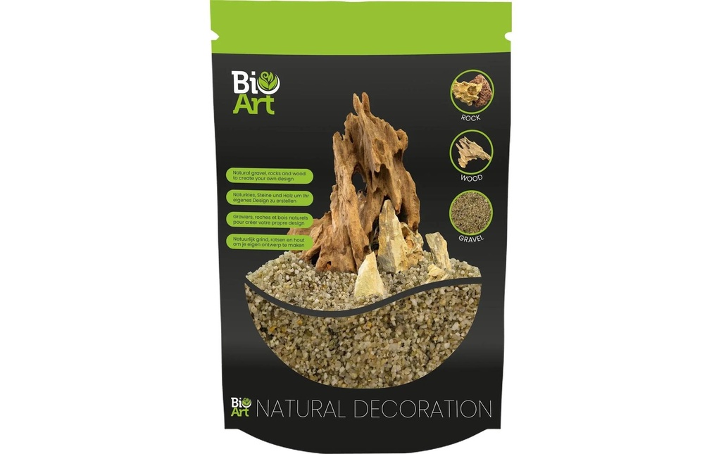 Bio Art Gravel Geel Gravier naturel Jaune, 800gr