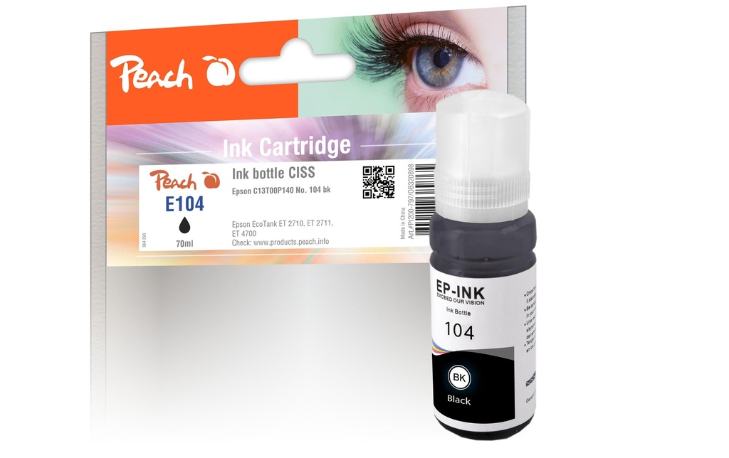 Peach Encre Epson 104 (C13T00P140) noir
