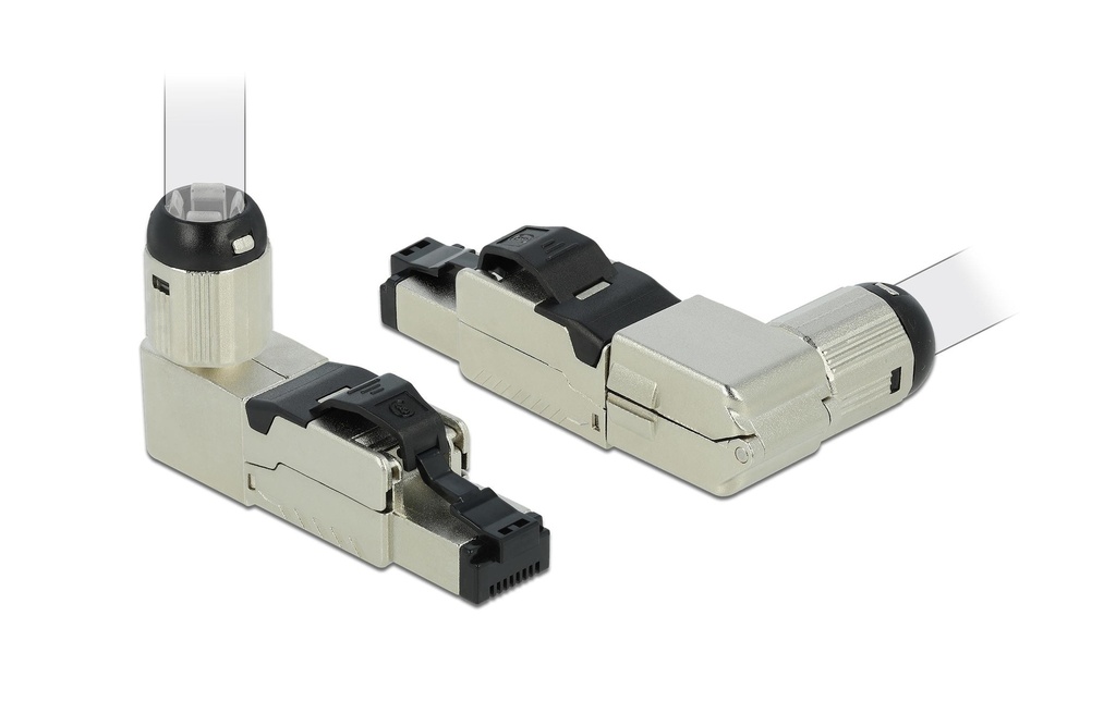 Delock Connecteur RJ45 Cat.8.1 Assemblage sur le terrain, 1 pièce, métal