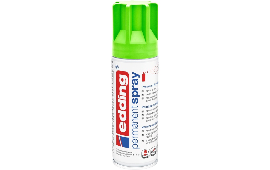edding Acrylique en bombe 5200 200 ml, Vert néon mat