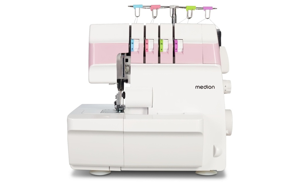 Medion Machine à coudre Life Overlock SO90 Blanc/rose