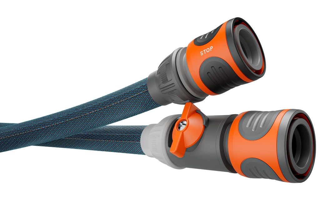 GARDENA Tuyau de jardin Liano Xtreme 1/2, Kit de 10 m + adaptateur pour l'intérieur