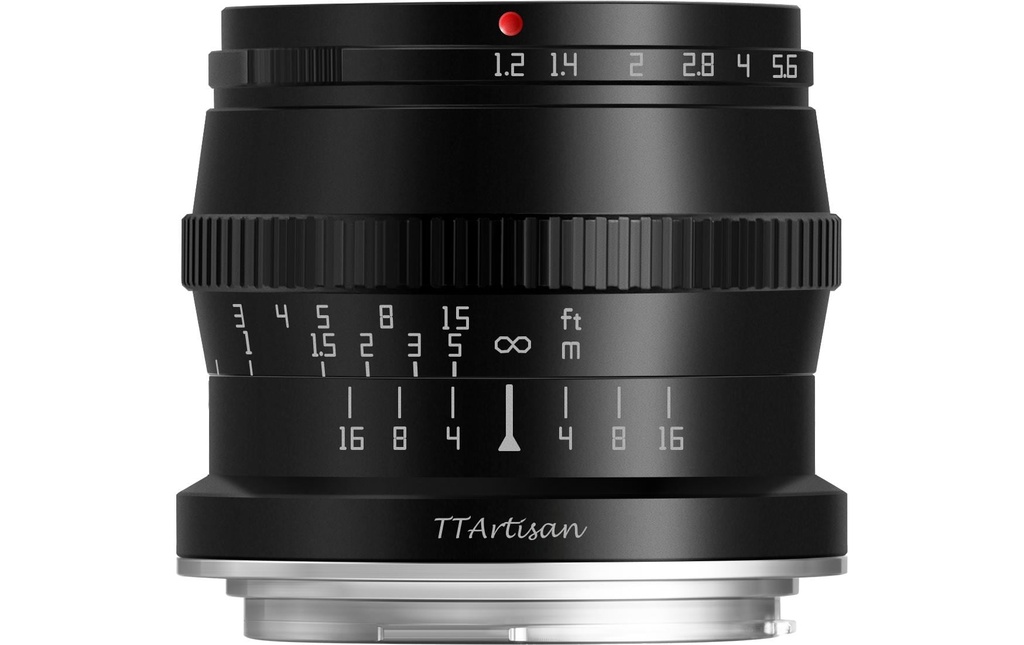 TTArtisan Longueur focale fixe APS-C 50mm F/1.2 – Fujifilm X-Mount