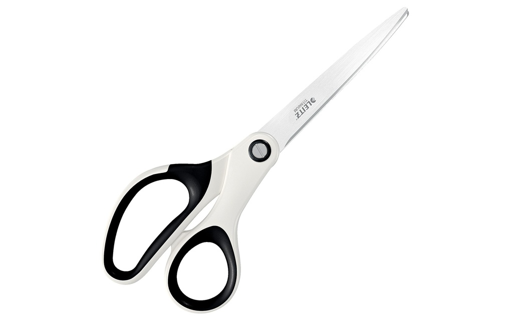 Leitz Ciseaux WOW 20.5 cm, Inox, Blanc perle