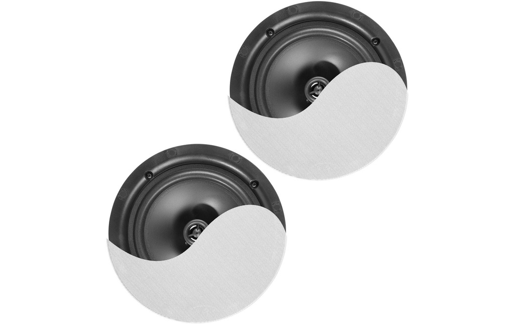 Power Dynamics Haut-parleur de plafond NCBT8 Lot de 2, 2x 40W, blanc