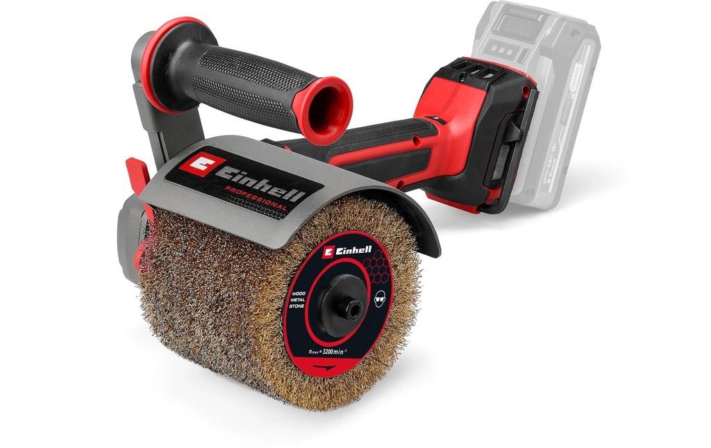 Einhell Professional Ponceuse à brosses sans fil TP-BR 18/32 Li BL – Solo