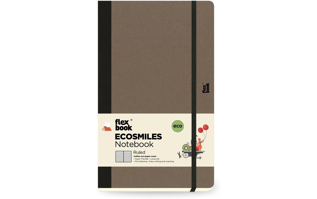 FLEXBOOK Livre note lign.13x21cm coffee
