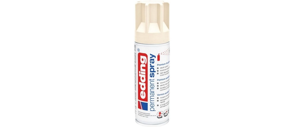 EDDING Spray laque acryl sat.mat ivoi (200 pces)