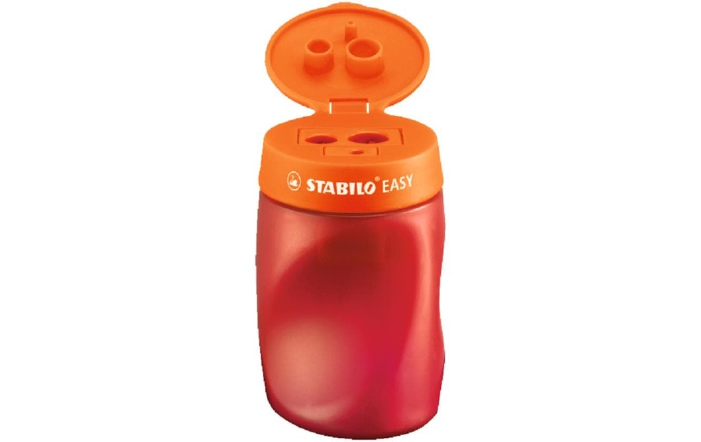 STABILO Taille-crayon Aiguisoir EASY 3 en 1 droitiers Rouge