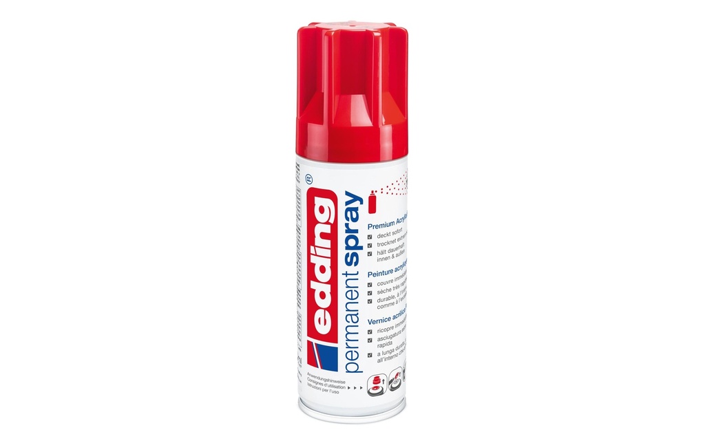 EDDING Acrylla.Spray brillant rouge (200 pces)