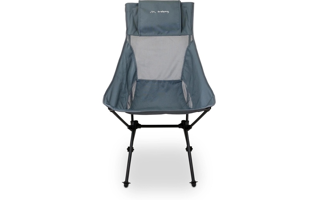 Trekony Chaise de camping Haute Anthracite