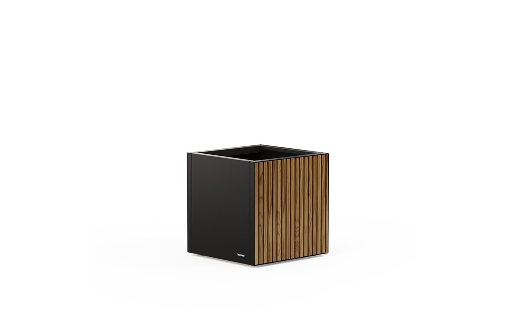 Herstera Cloison décorative 50 x 50 x 50 cm Noir/marron