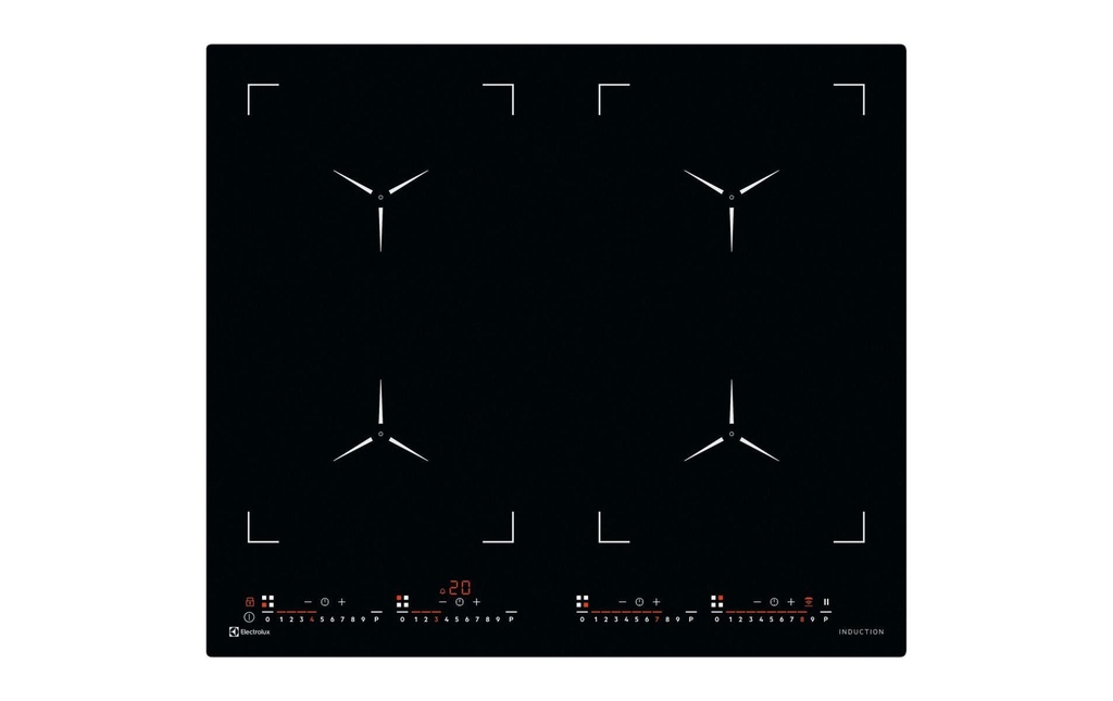 Electrolux Plaque de cuisson par induction GK58TSILO Affleurant/À plat