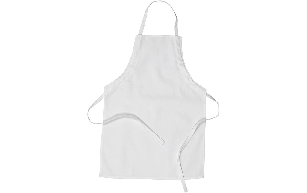Creativ Company Tablier 61 x 43 cm Coton, Blanc