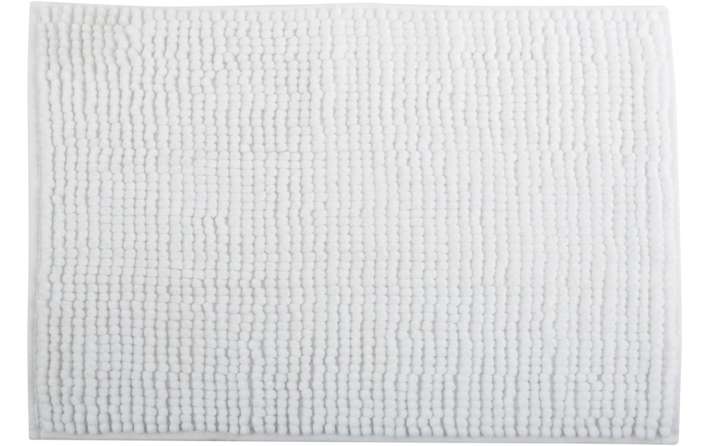 MSV Tapis de bain Chenille 60 x 90 cm, Blanc