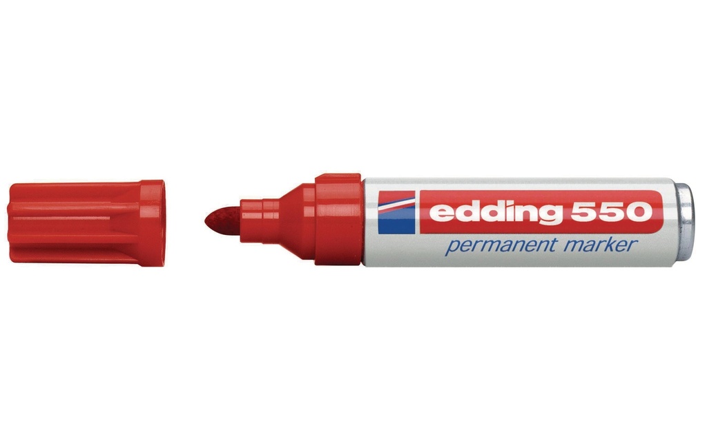 EDDING Marqueur permanent 550 rouge
