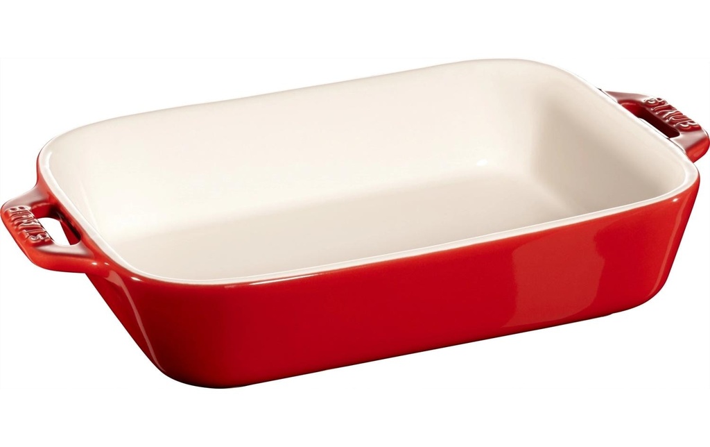 Staub Plat à gratin 20 x 16 cm, Rouge cerise