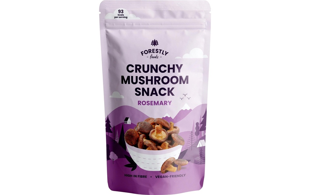 Forestly Foods Crunchy Mushroom Chips au romarin 50 g