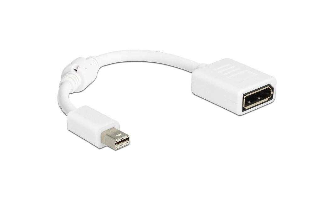 Delock Adaptateur Mini-DisplayPort – DisplayPort blanc, 4K, 15cm