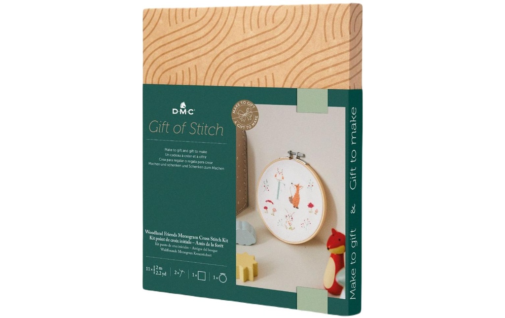 DMC Set de broderie Gift of Stitch Amis de la forêt, Ø 15.7 cm