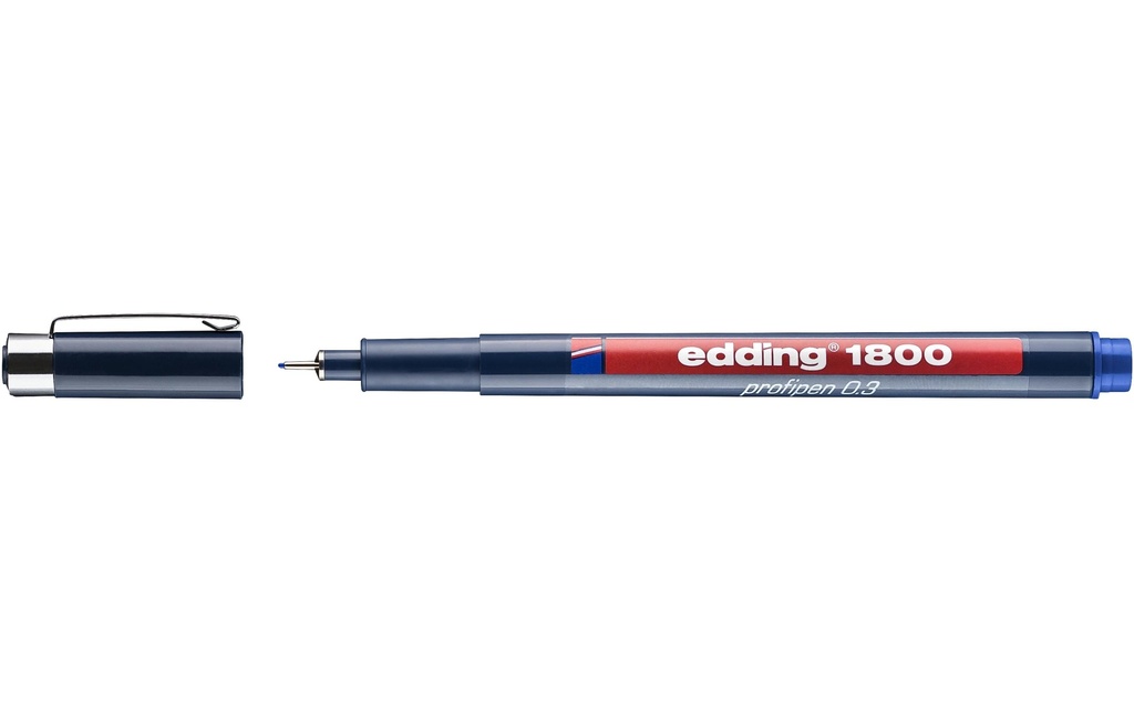 EDDING Feutre à dessin 1800 0.3 bleu
