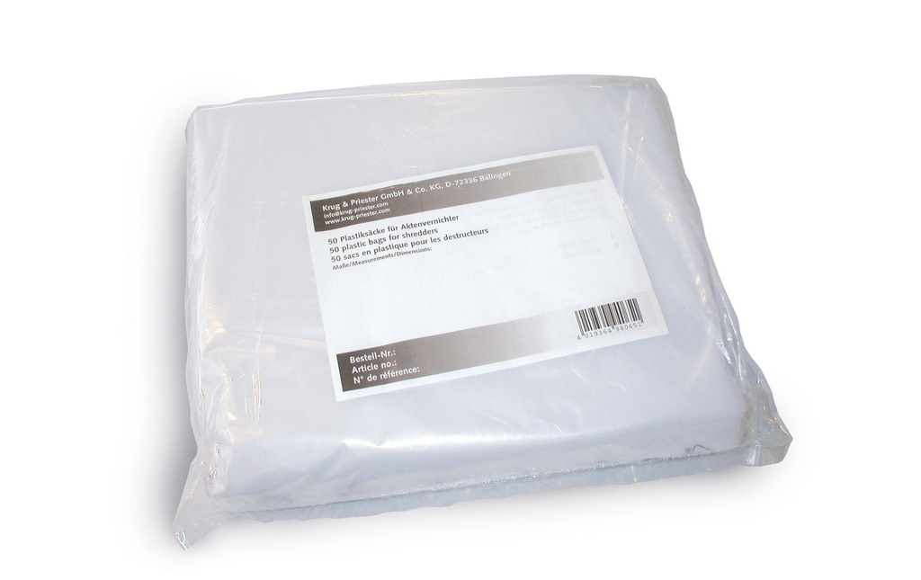 IDEAL Sacs poubelle pour déchiqueteuse de documents pour 2404 50 l 50 Pièce/s
