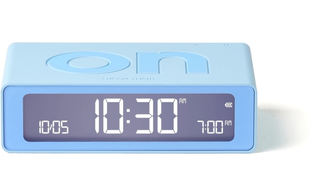 Lexon Réveil numérique Flip Mini Bleu clair