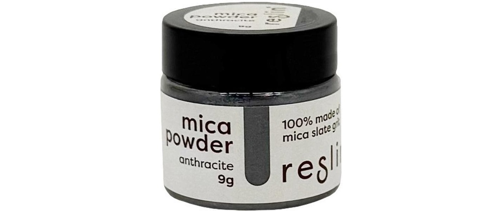 Reslin Poudre de mica 9g Anthracite
