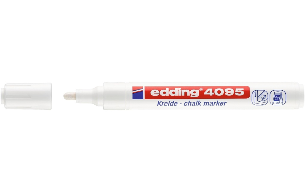 EDDING Marqueur craie 4095 blanc